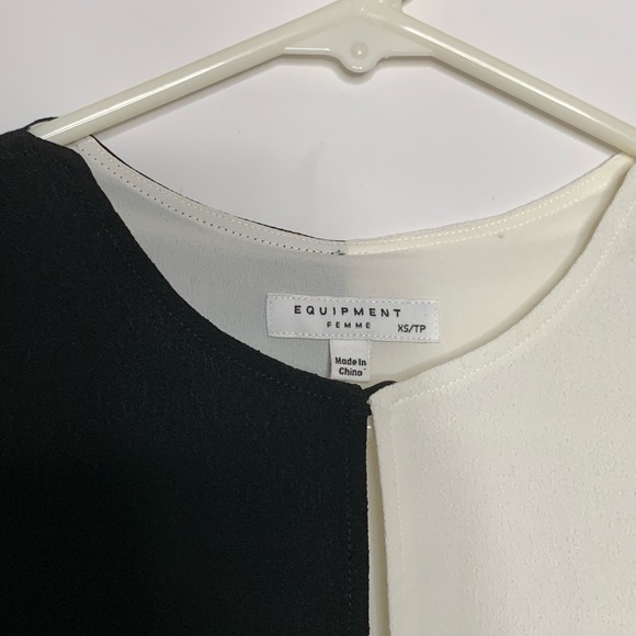 NWT Equipment Femme XS Tatienne Dress Black - Picture 4 of 8